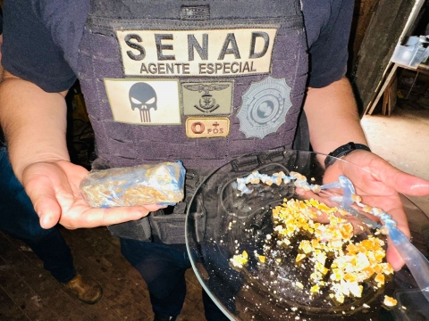 SENAD capturó a una distribuidora de chespi en Coronel Oviedo