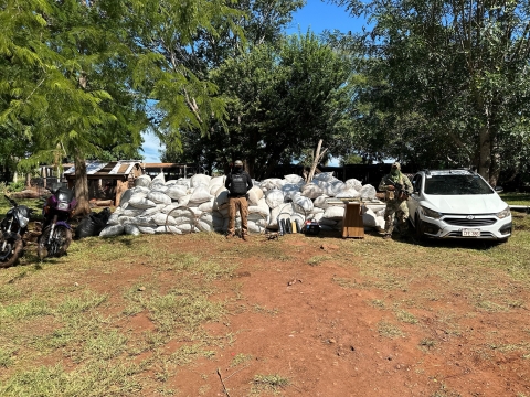 SENAD desarticuló base logística de narcotraficantes en Cerro Corá, Amambay