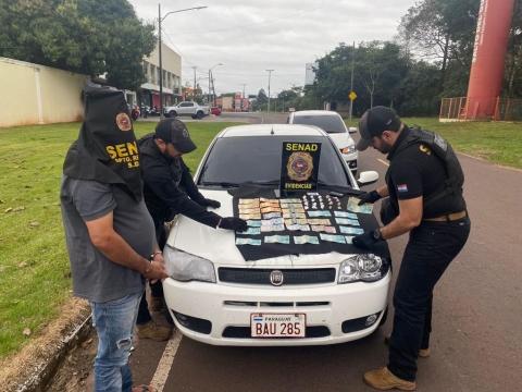 SENAD capturó a distribuidor de drogas en Salto del Guairá
