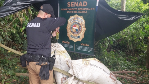 SENAD detecta carga de marihuana en Reserva Morombí