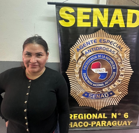 SENAD capturó a supuesta jefa del narcotráfico peruano en Mariscal Estigarribia