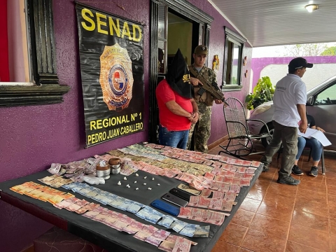 SENAD capturó a importante microtraficante de drogas en Pedro Juan Caballero