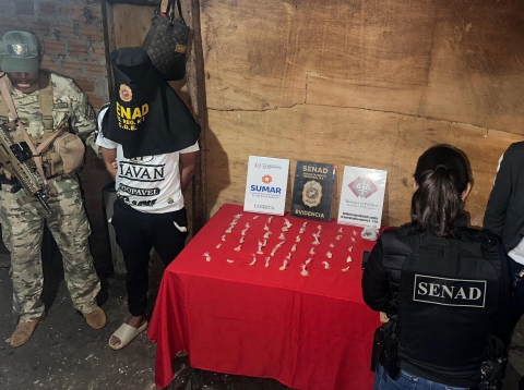 SENAD detuvo a distribuidor de crack en Ciudad del Este