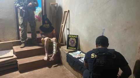 Detienen a peligroso distribuidor de cocaína en Salto del Guairá