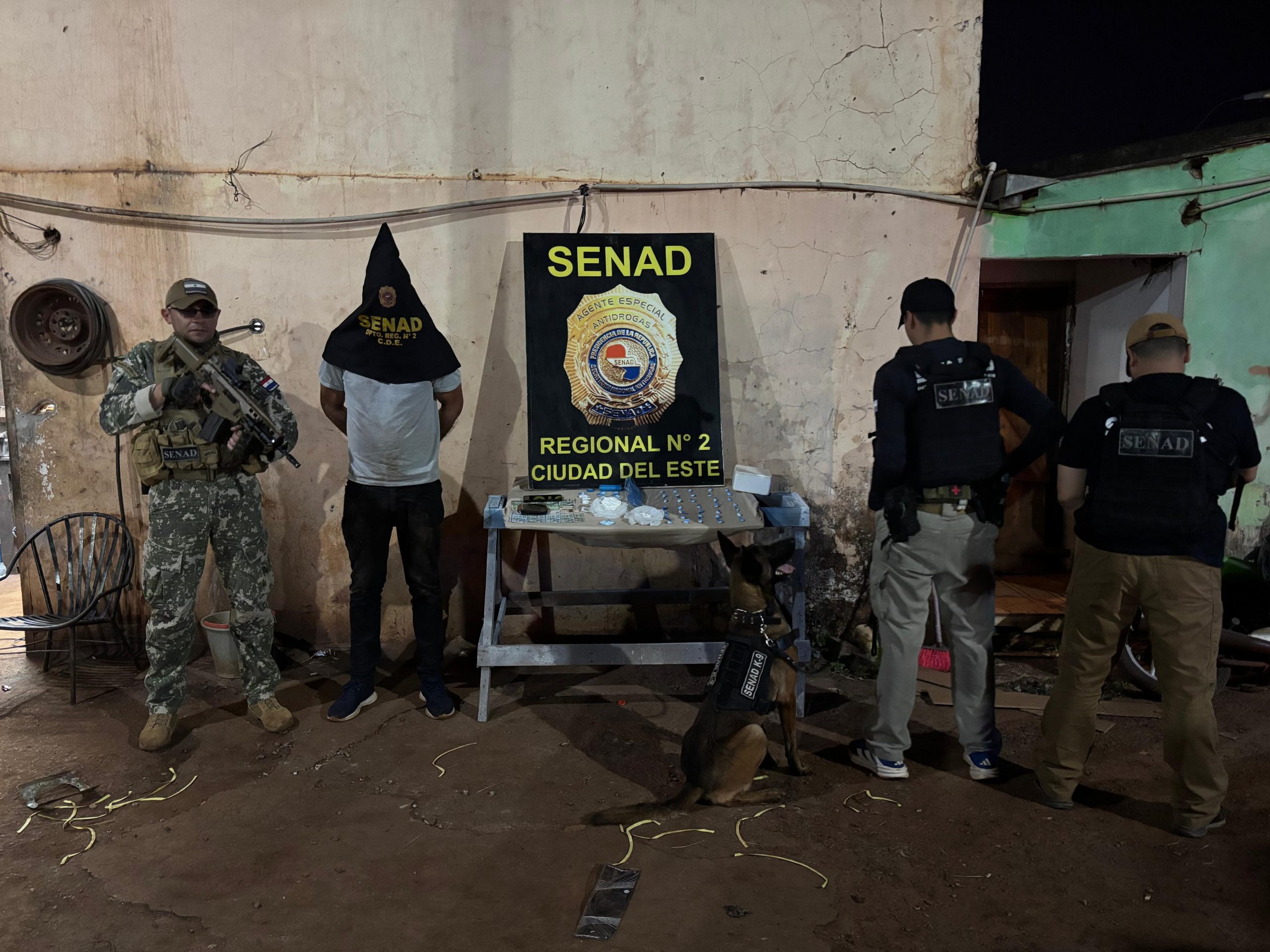 TALLER DE MOTOCICLETAS VINCULADO AL TRÁFICO DE COCAÍNA EN MINGA GUAZÚ