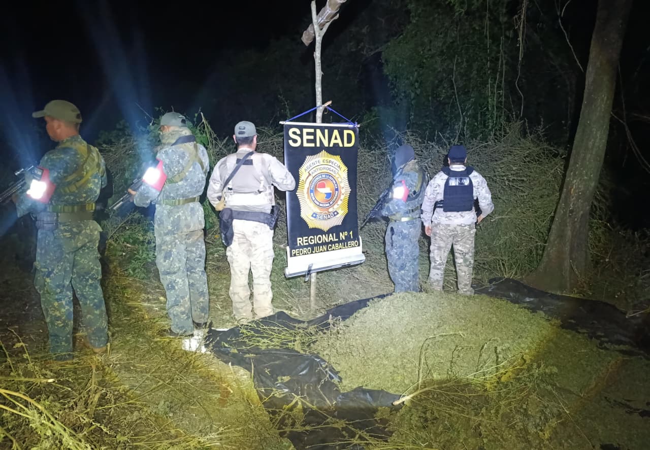 SENAD Y CODI SE UNEN Y OPERAN CONTRA EL NARCOTRÁFICO EN AMAMBAY