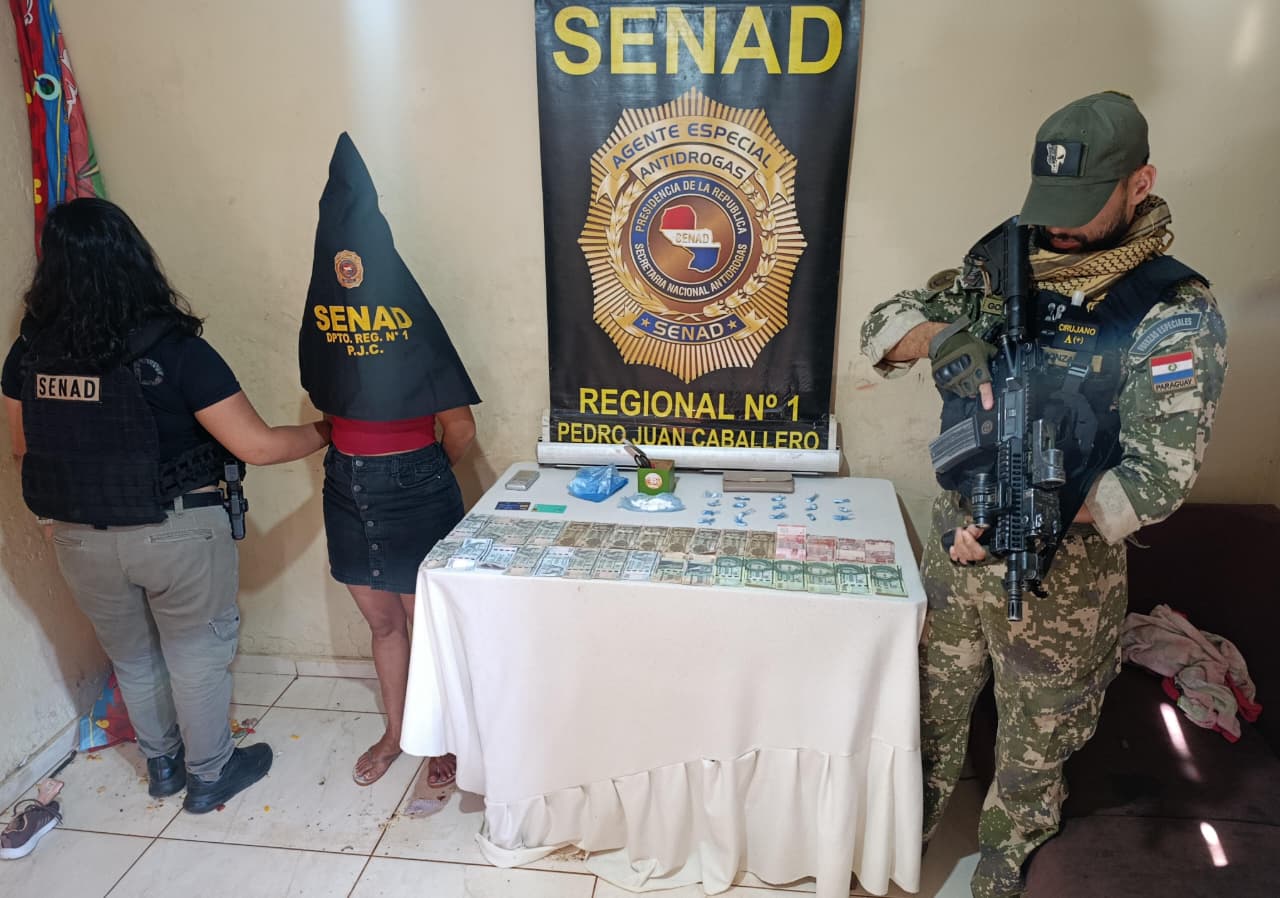 SENAD DESARTICULA PUNTO DE MICROTRÁFICO EN AMAMBAY