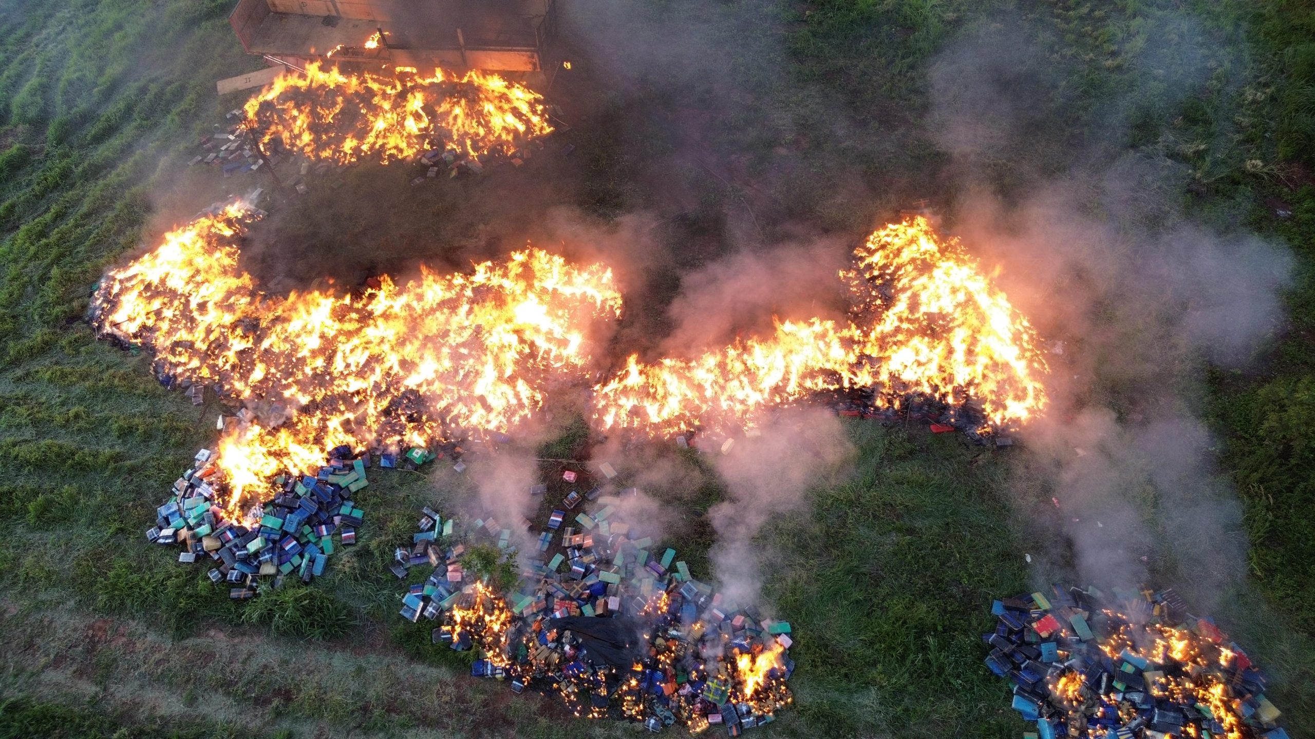GOLPE AL CRIMEN ORGANIZADO: MÁS DE USD 13 MILLONES EN DROGAS INCINERADAS