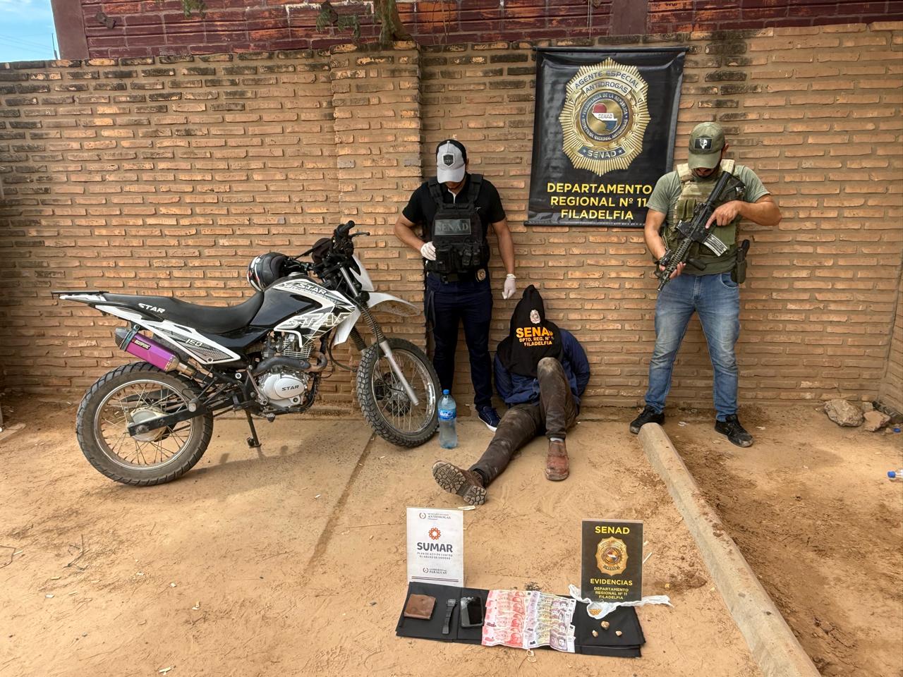 SENAD DETIENE A DELIVERY DE CRACK FRENTE A TERMINAL DE ÓMNIBUS DE FILADELFIA