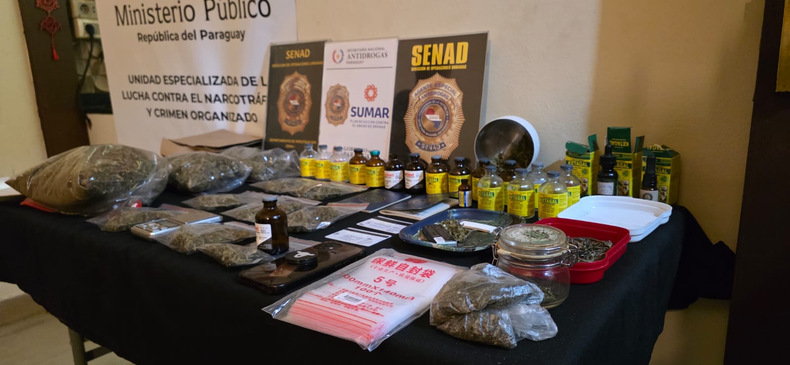 DOS MUJERES OFRECÍAN MEZCLA DE KETAMINA Y MARIHUANA EN ASUNCIÓN