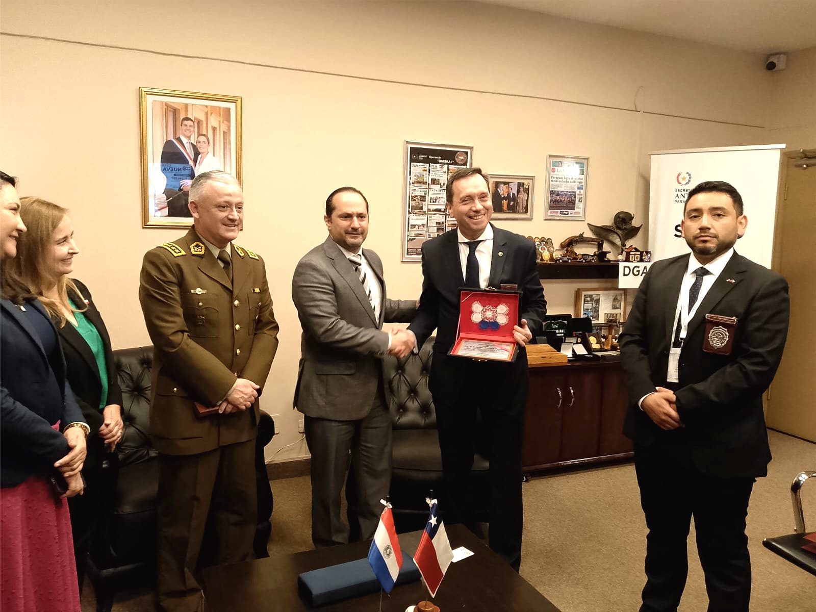 CHILE Y PARAGUAY FORTALECEN COOPERACIÓN REGIONAL CONTRA EL CRIMEN ORGANIZADO EN REUNIÓN CON LA SENAD