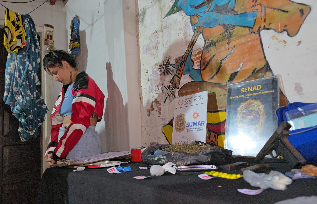 SENAD DESARTICULA FOCO DE DISTRIBUCIÓN DE DROGAS EN ZONA VULNERABLE DE ASUNCIÓN